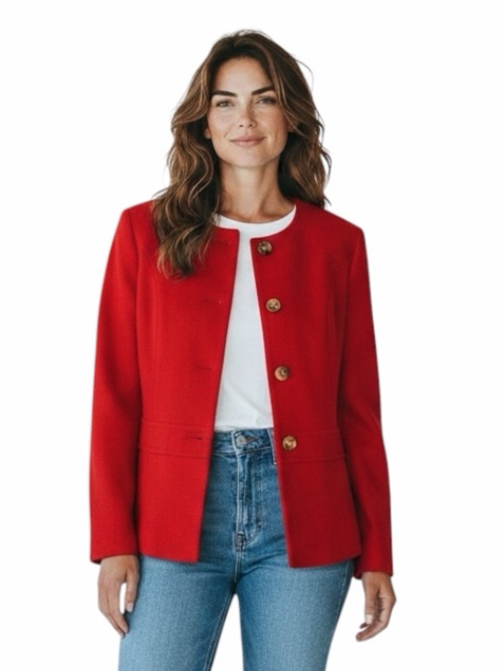 Glen of Michigan Vintage Red Blazer 100% Wool